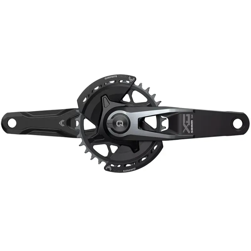 SRAM Crankset Powermeter X0 Eagle Spindle Q174 55mm Chainline Dub MTB Wide 2-Guards 32T T-Type (BB Not Included) 2023: BLACK 1