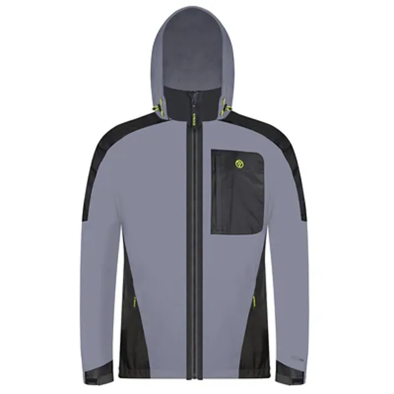 Proviz Reflect360 Waterproof Fleece-Lined Hooded Jacket in Grey