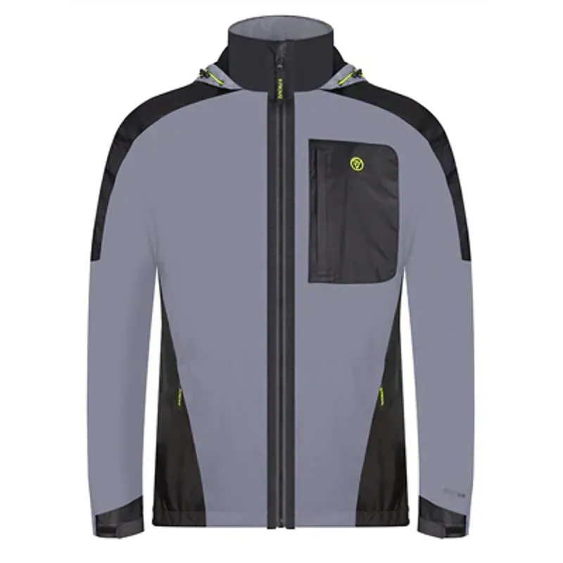 Proviz Reflect360 Waterproof Fleece-Lined Hooded Jacket in Grey-1